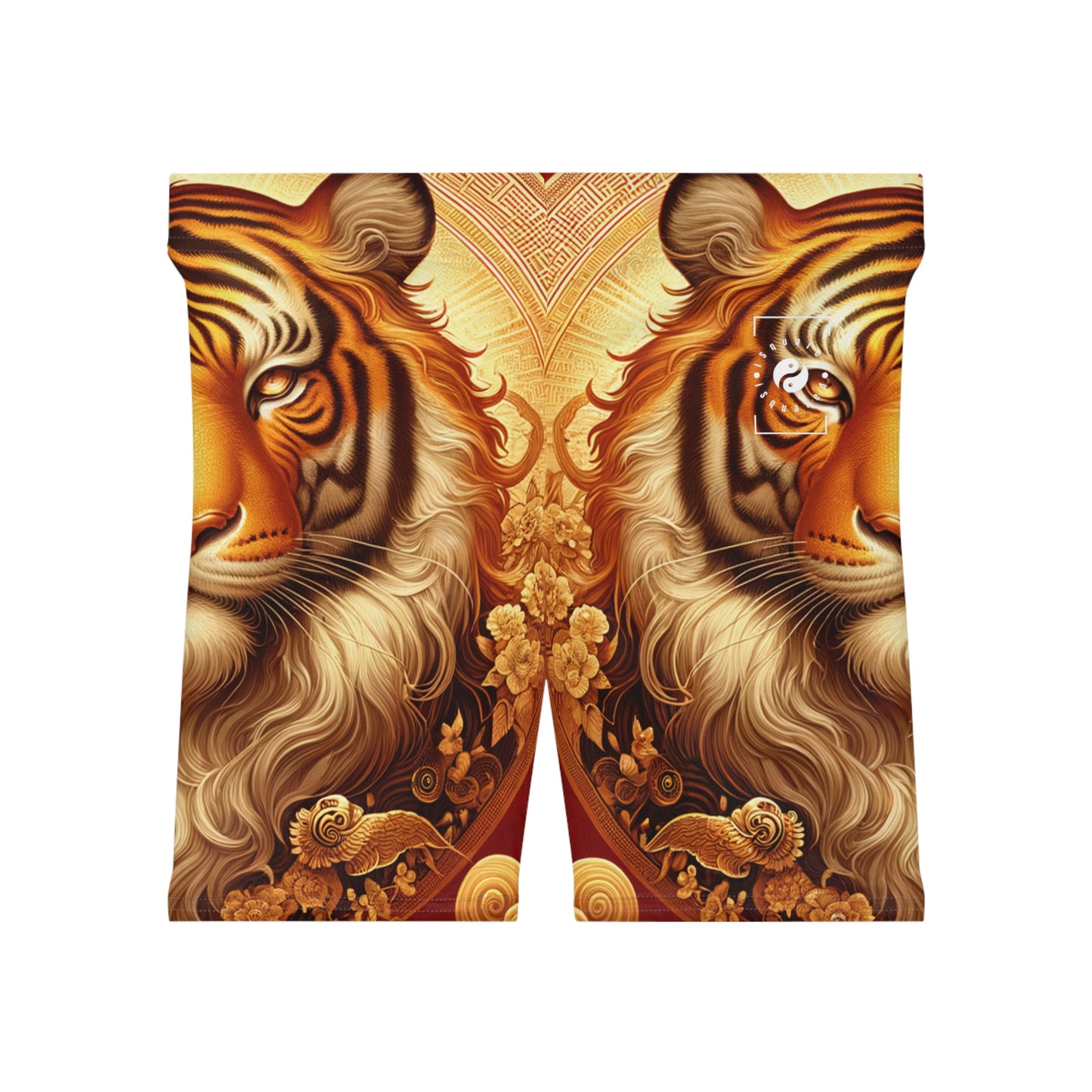 "Golden Majesty: Ascension of the Lunar Tiger" - Hot Yoga Short