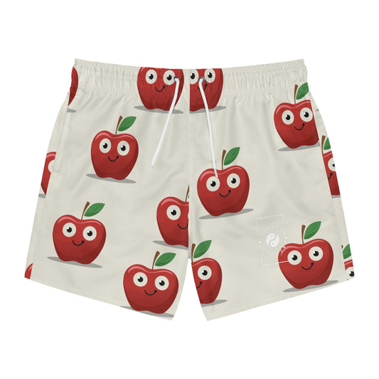 #E9E7DA Ivory + Apple - Swim Trunks for Men