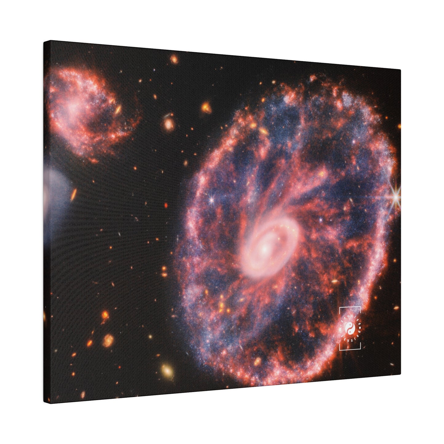 Cartwheel Galaxy (NIRCam and MIRI Composite Image) - Art Print Canvas