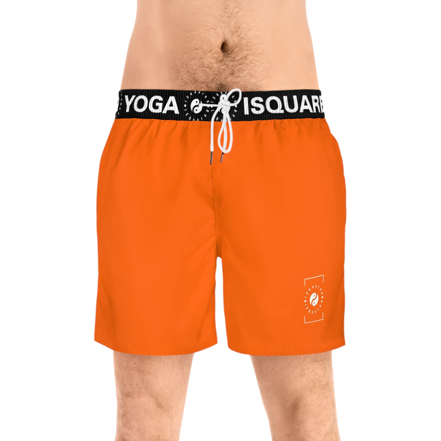 Neon Orange #FF6700 - Swim Shorts (Mid-Length) for Men