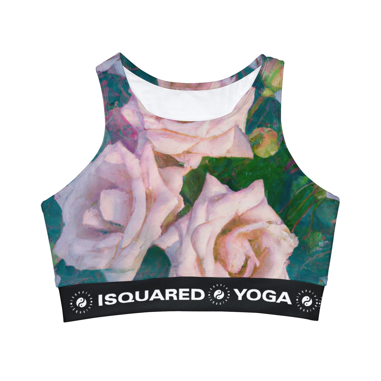 Cosmic Roses - High Neck Crop Top