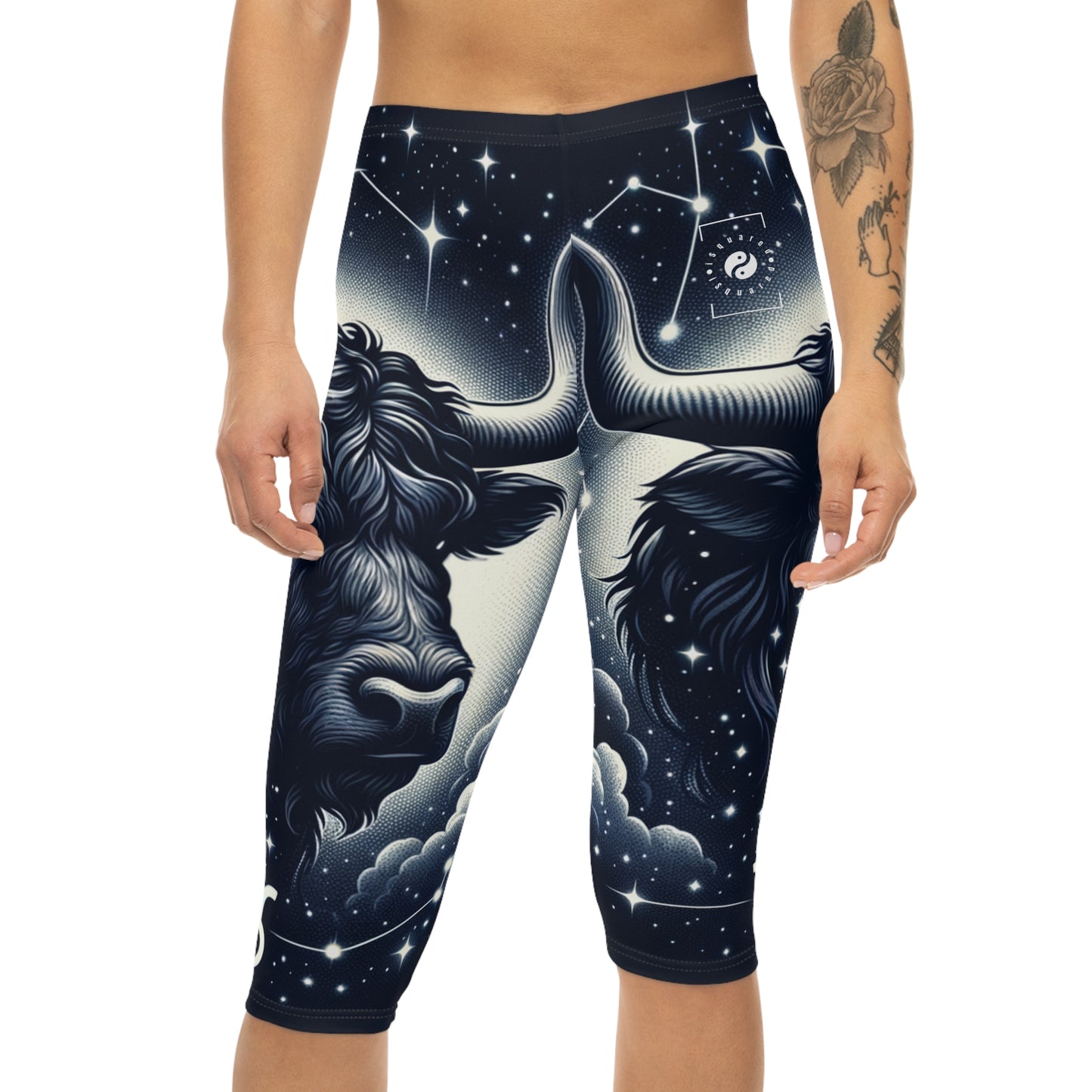 Celestial Taurine Constellation - Capri Shorts