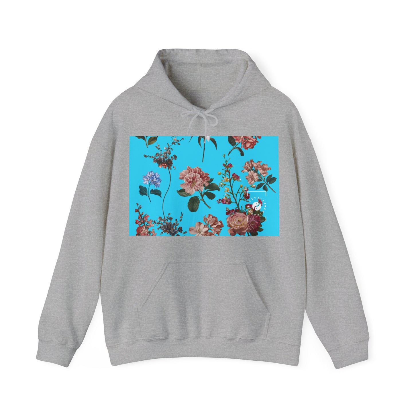 Botanicals on Azure - Hoodie