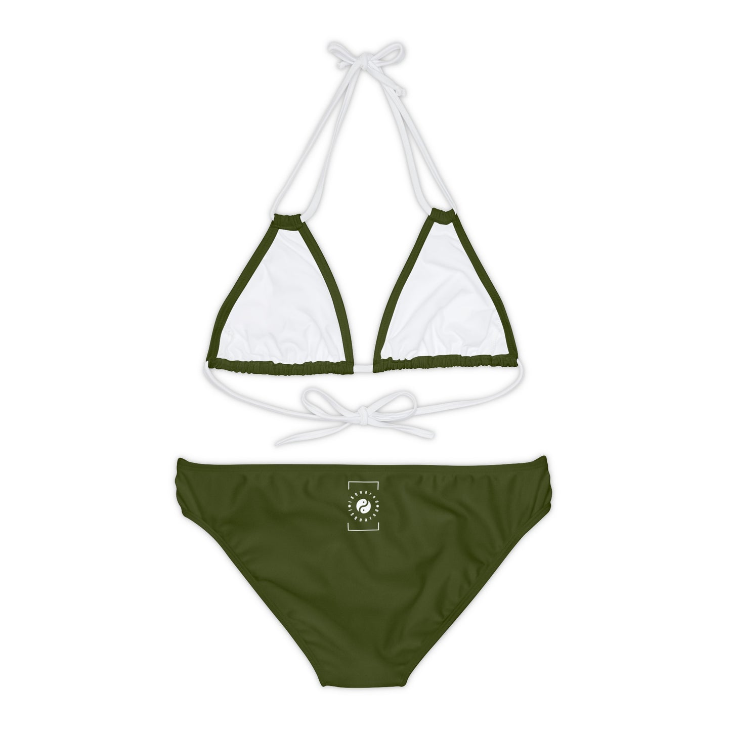 Camo Green - Ensemble bikini à lacets