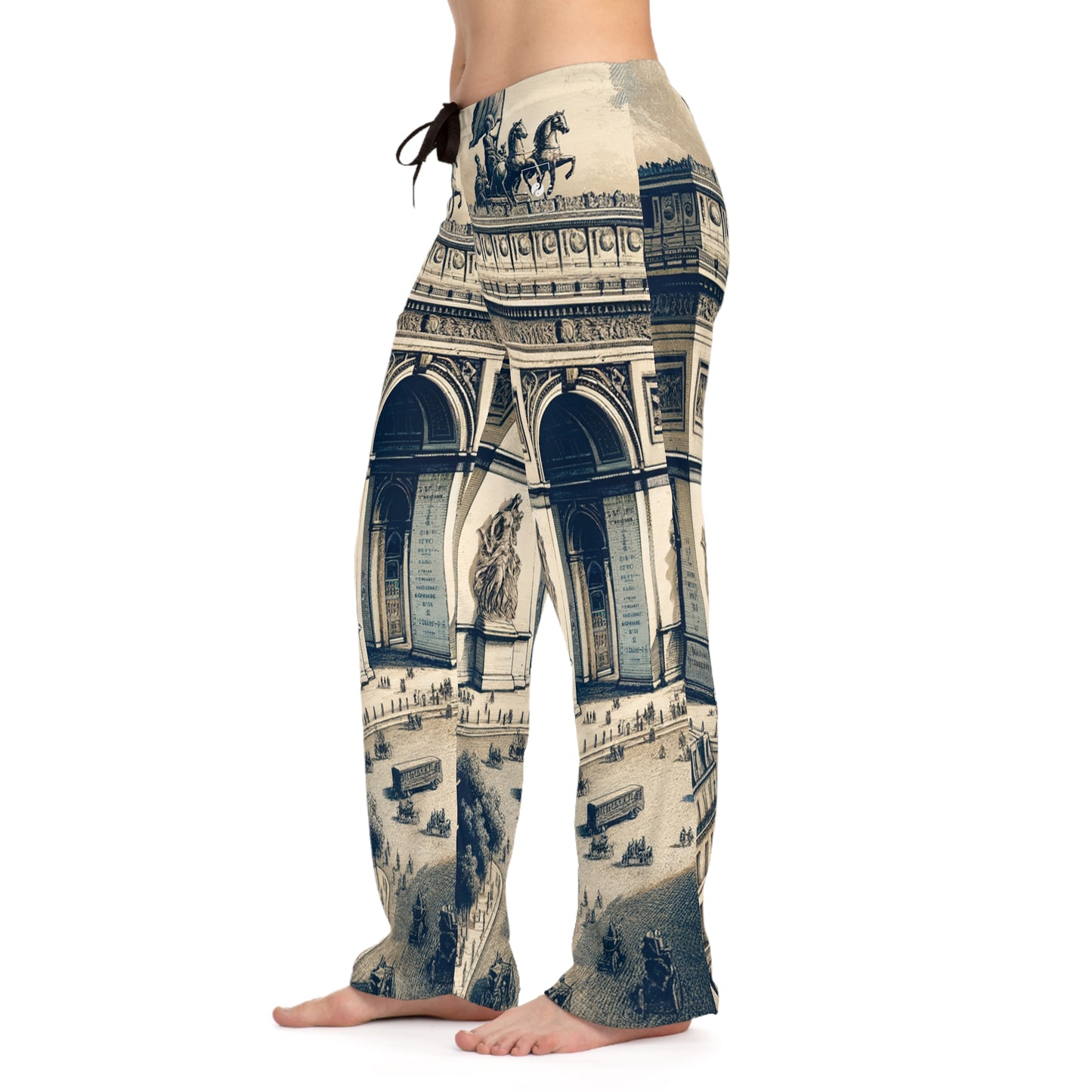 "Majesty of the Arc: A Napoleon Era Portrait" - Women lounge pants