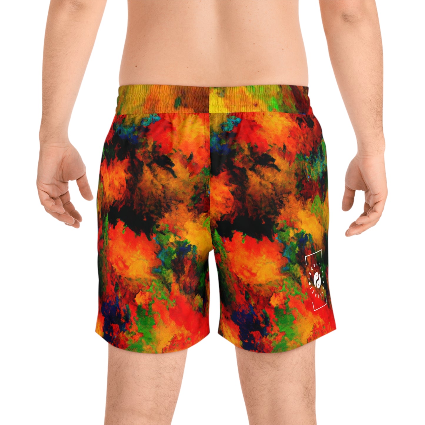 Luminous Whispers Symphony - Swim Shorts (Mid-Length) for Men