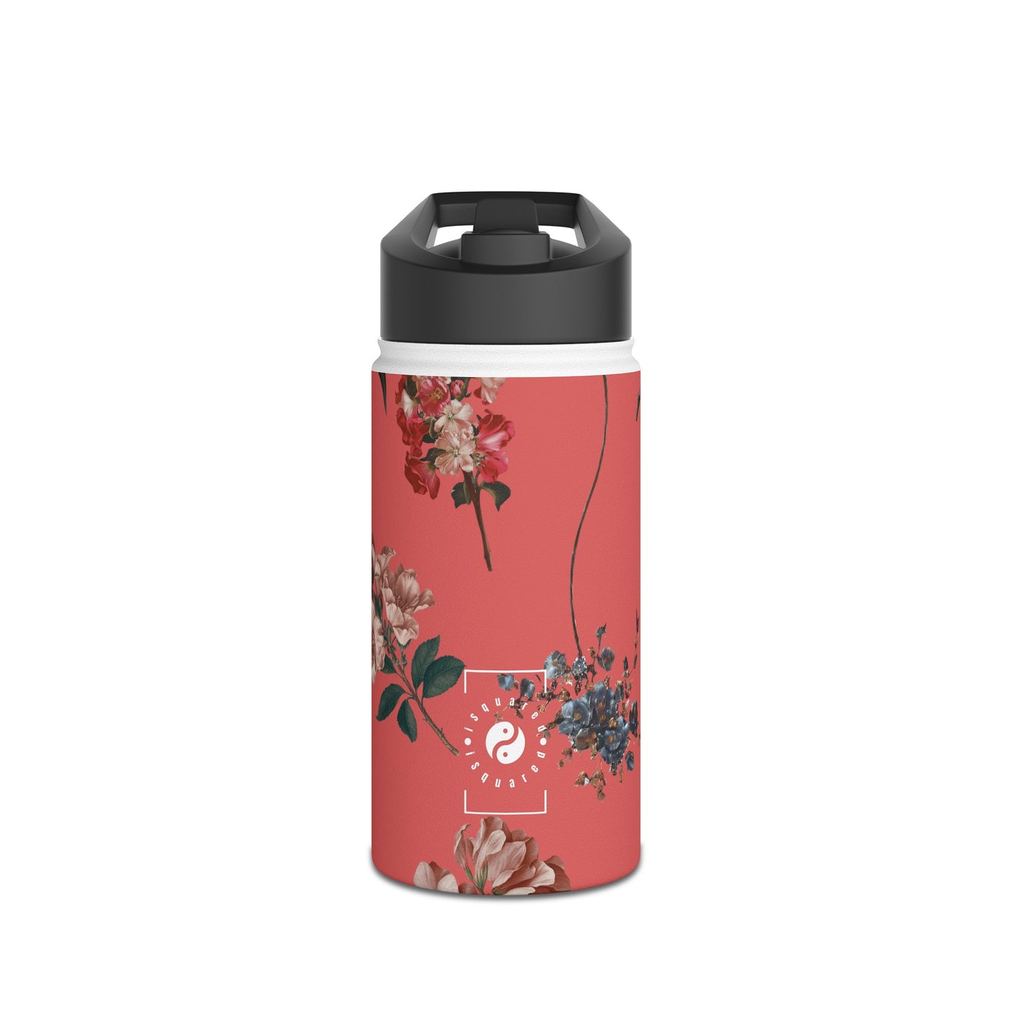 Botanicals on Coral - Water Bottle