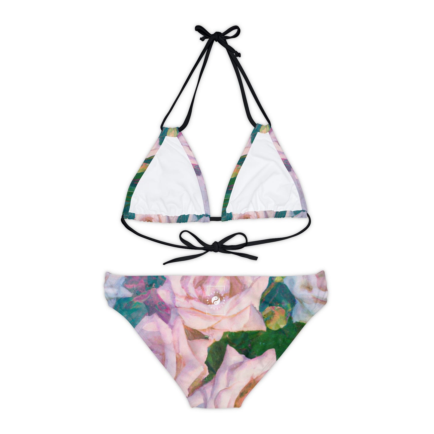 Cosmic Roses - Lace-up Bikini Set