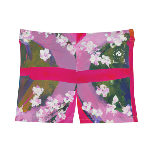 "Bloom Resurgence" - Mini Hot Yoga Short