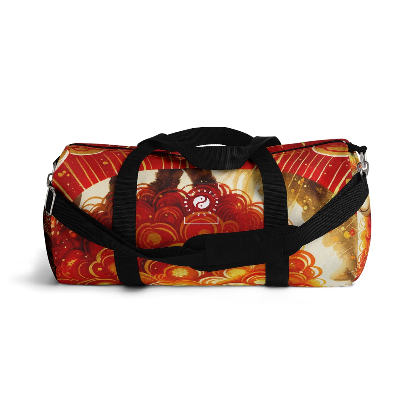 "Auspicious Gold of Divine Ewe: A Lunar New Year Revelry" - Duffle Bag