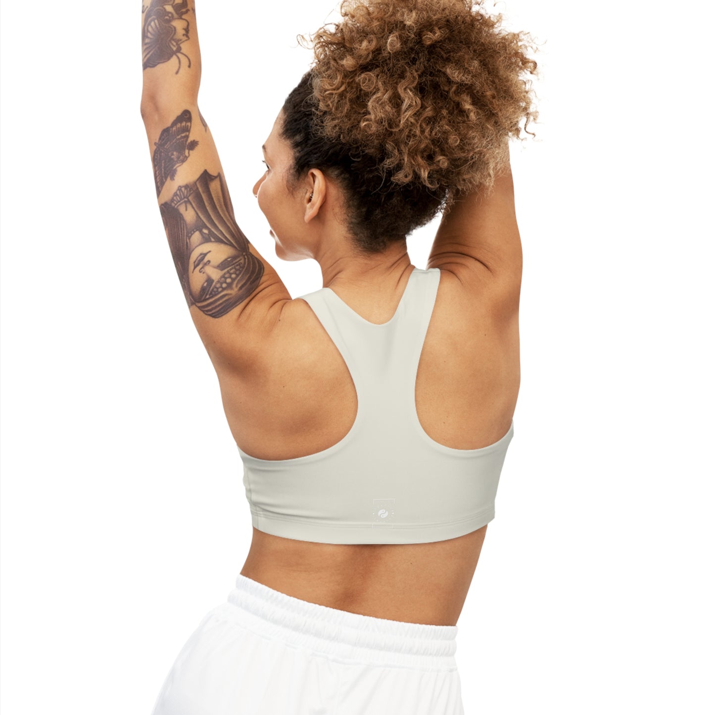 #E9E7DA Ivory - Seamless Sports Bra