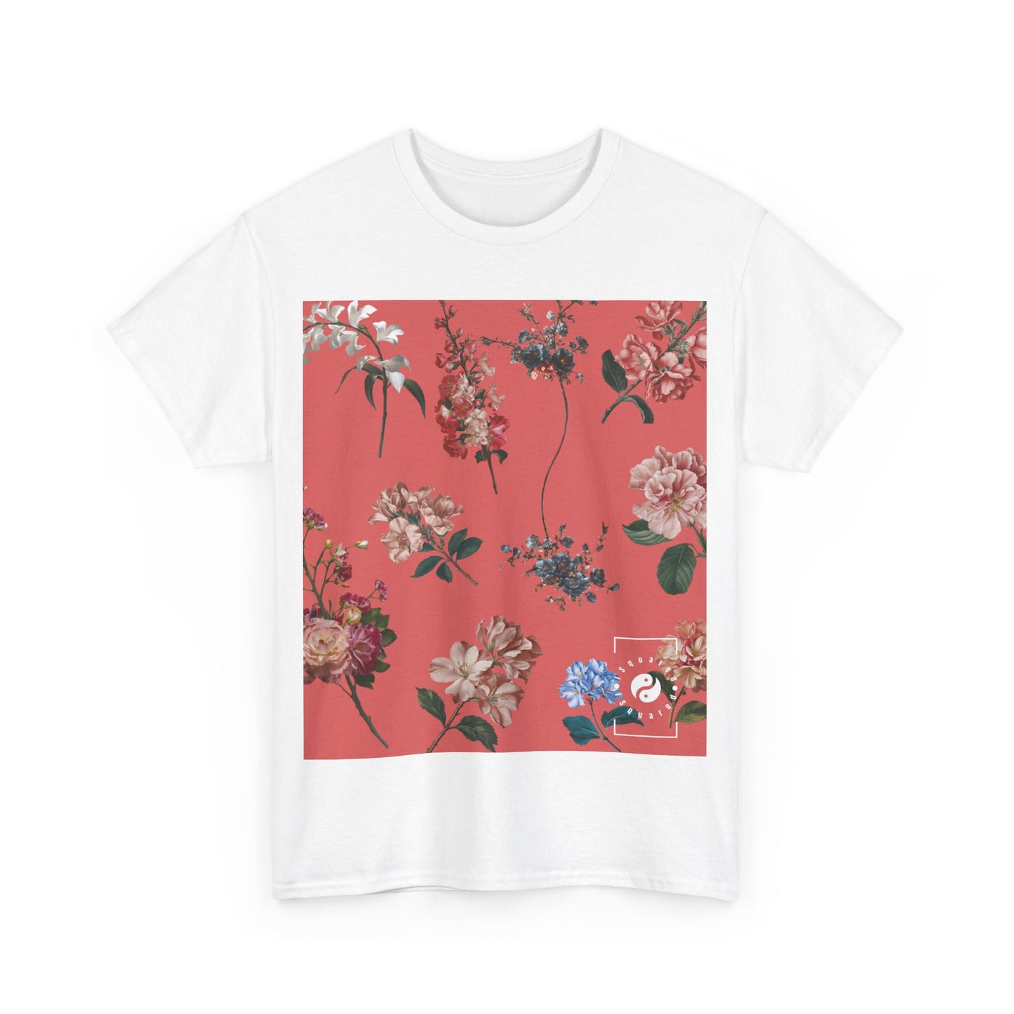 Botanicals on Coral - Heavy T