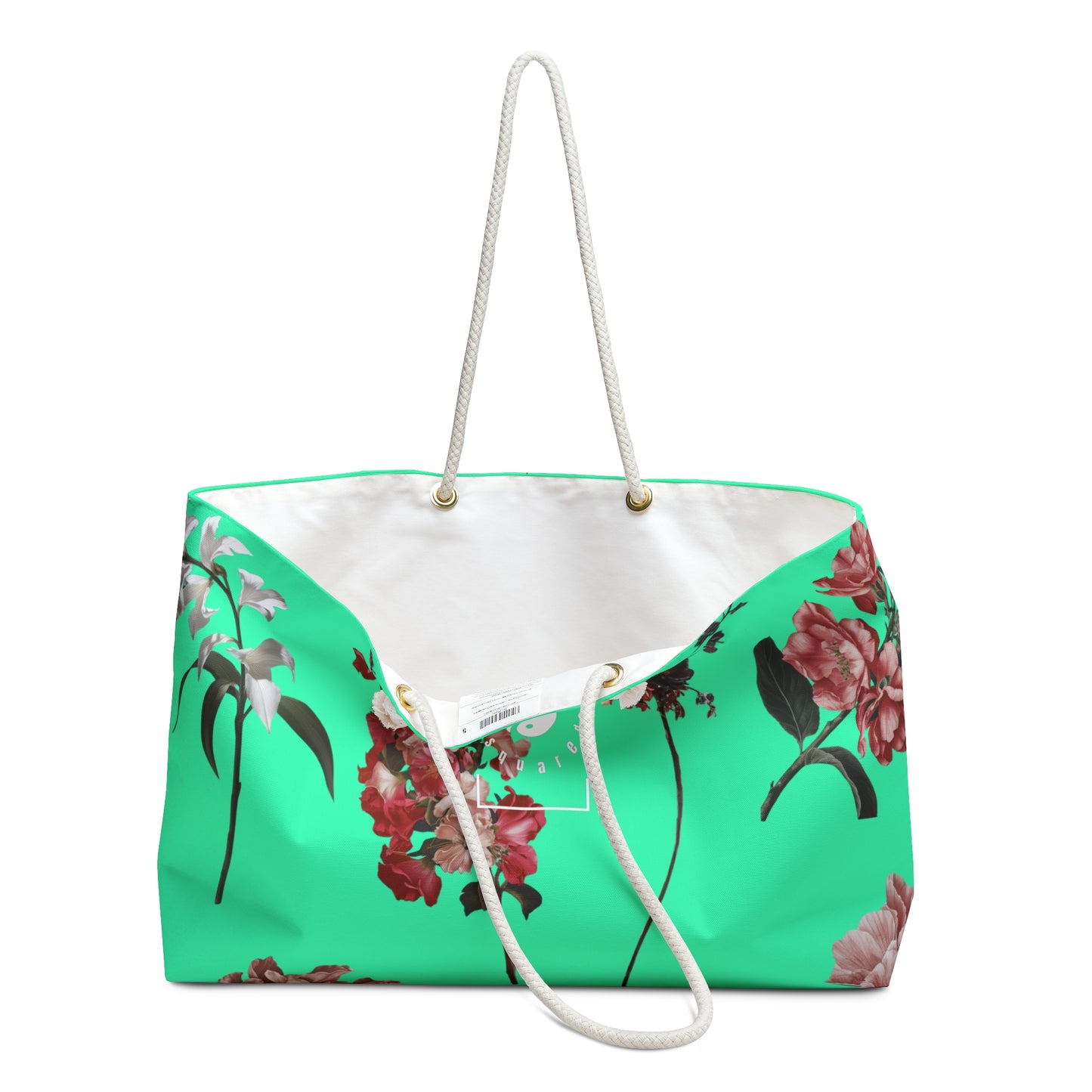 Botanicals on Turquoise - Casual Yoga Bag