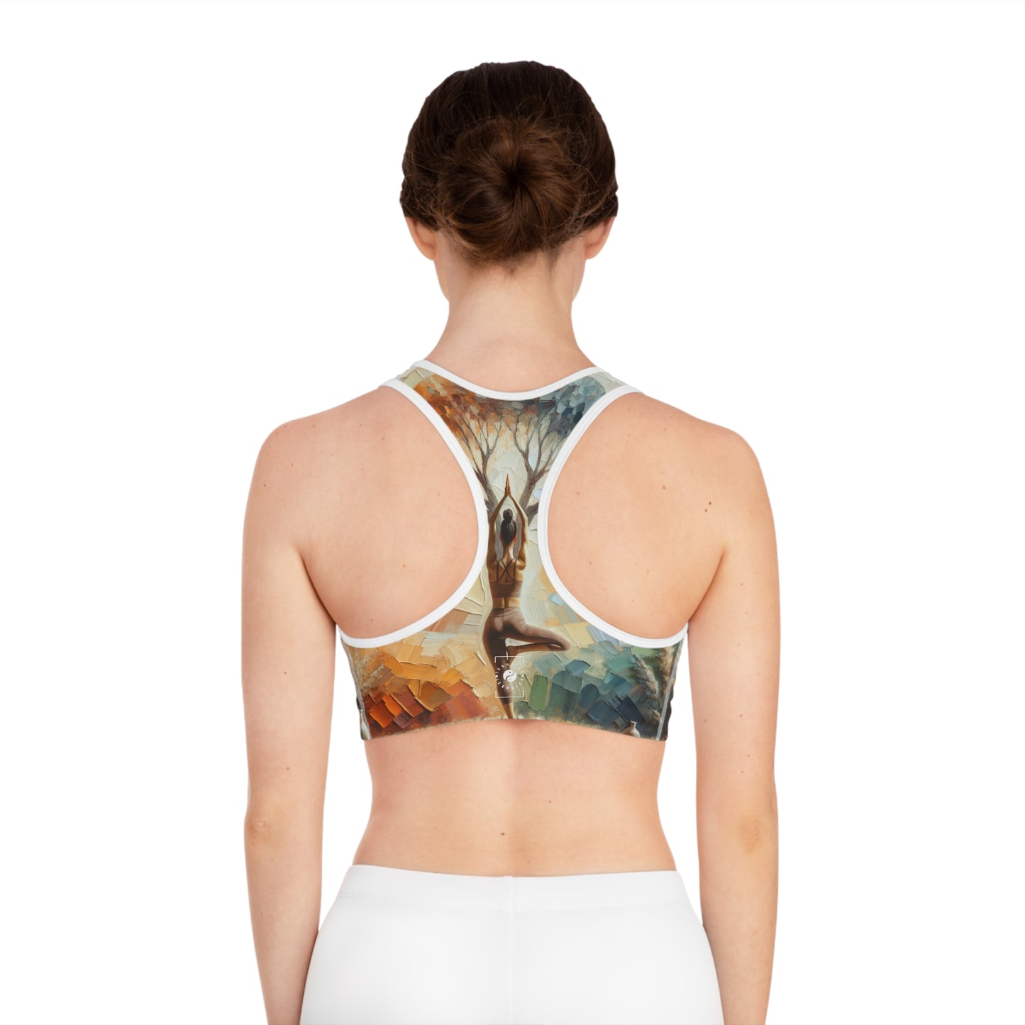 "Stability in Surrender: Vrikshasana in Harmony with Earth" - High Performance Sports Bra