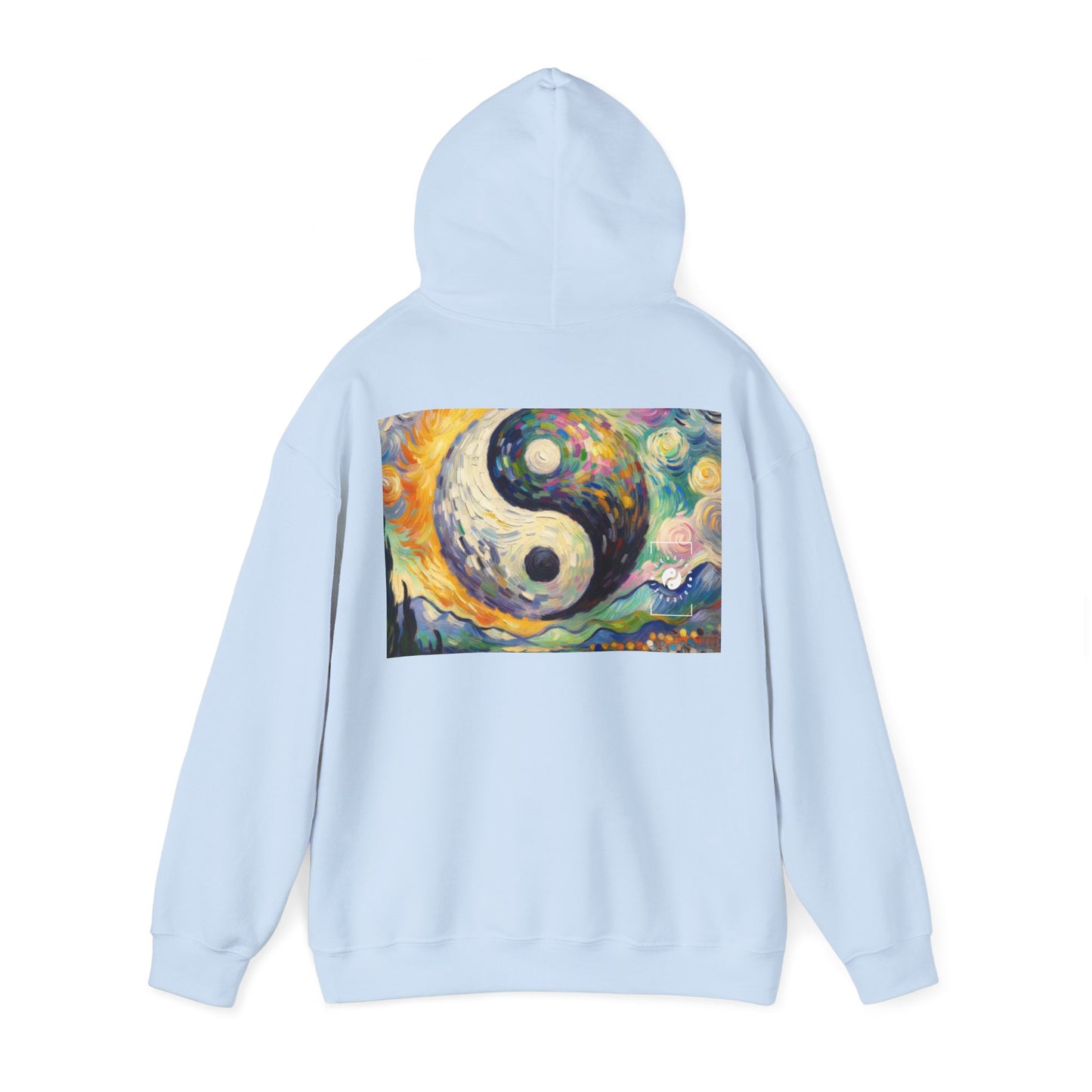 "Spectral Duality: An Impressionist Balance" - Hoodie