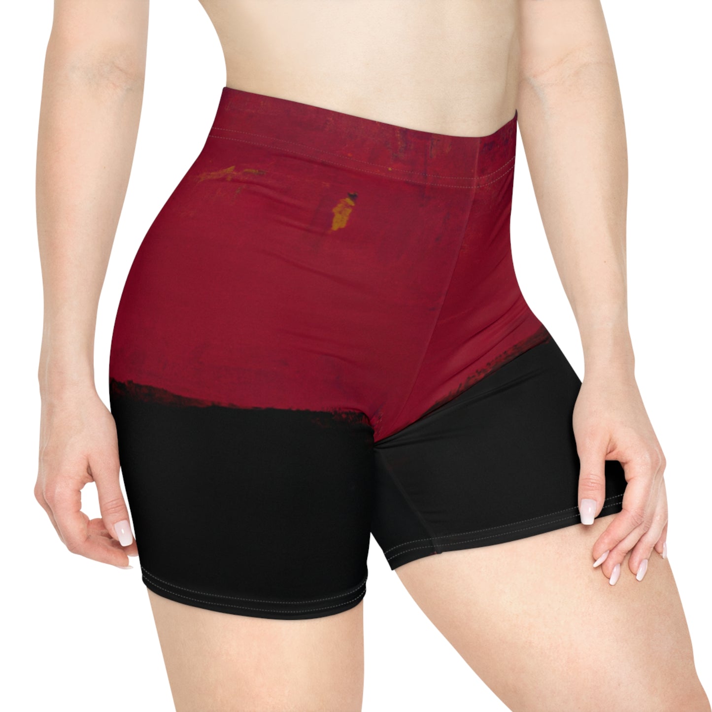 Vermillon nocturne - Short de yoga chaud