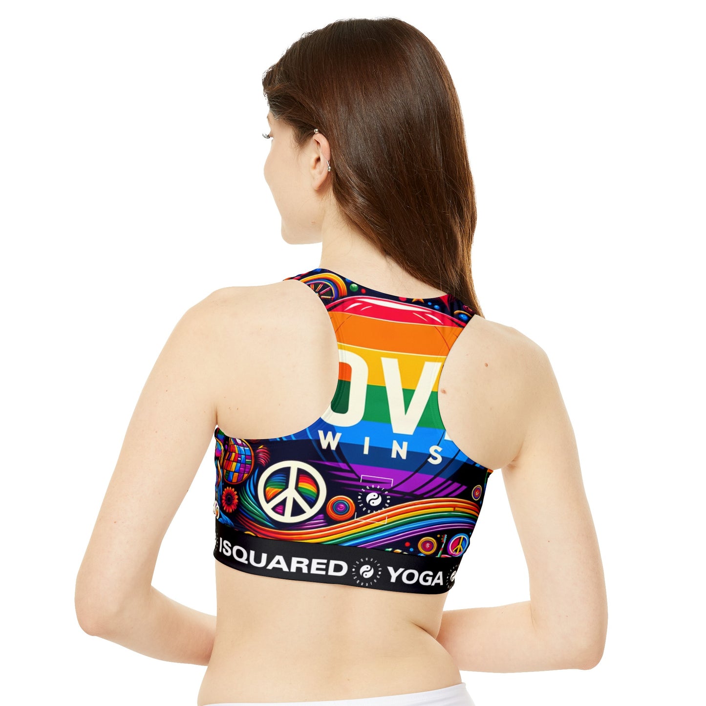 LOVE WINS - High Neck Crop Top