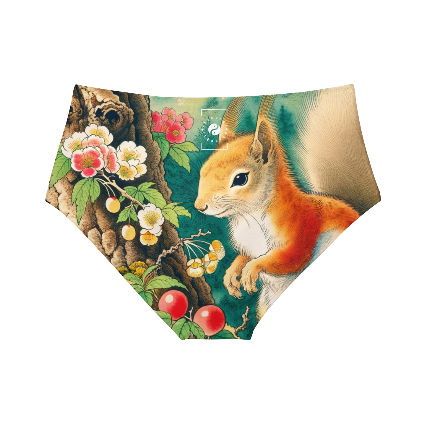 Squirrel's Serenity  - High Waisted Bikini Bottom