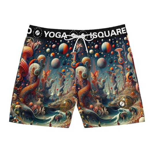 Kaleidoscopic Eden - Swim Shorts (Mid-Length) for Men