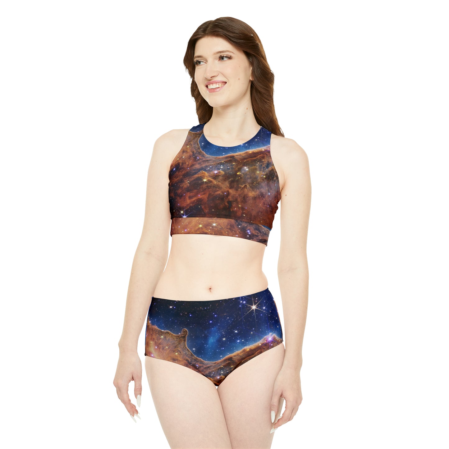 “Cosmic Cliffs” in the Carina Nebula (NIRCam Image) - JWST Collection - Hot Yoga Bikini Set