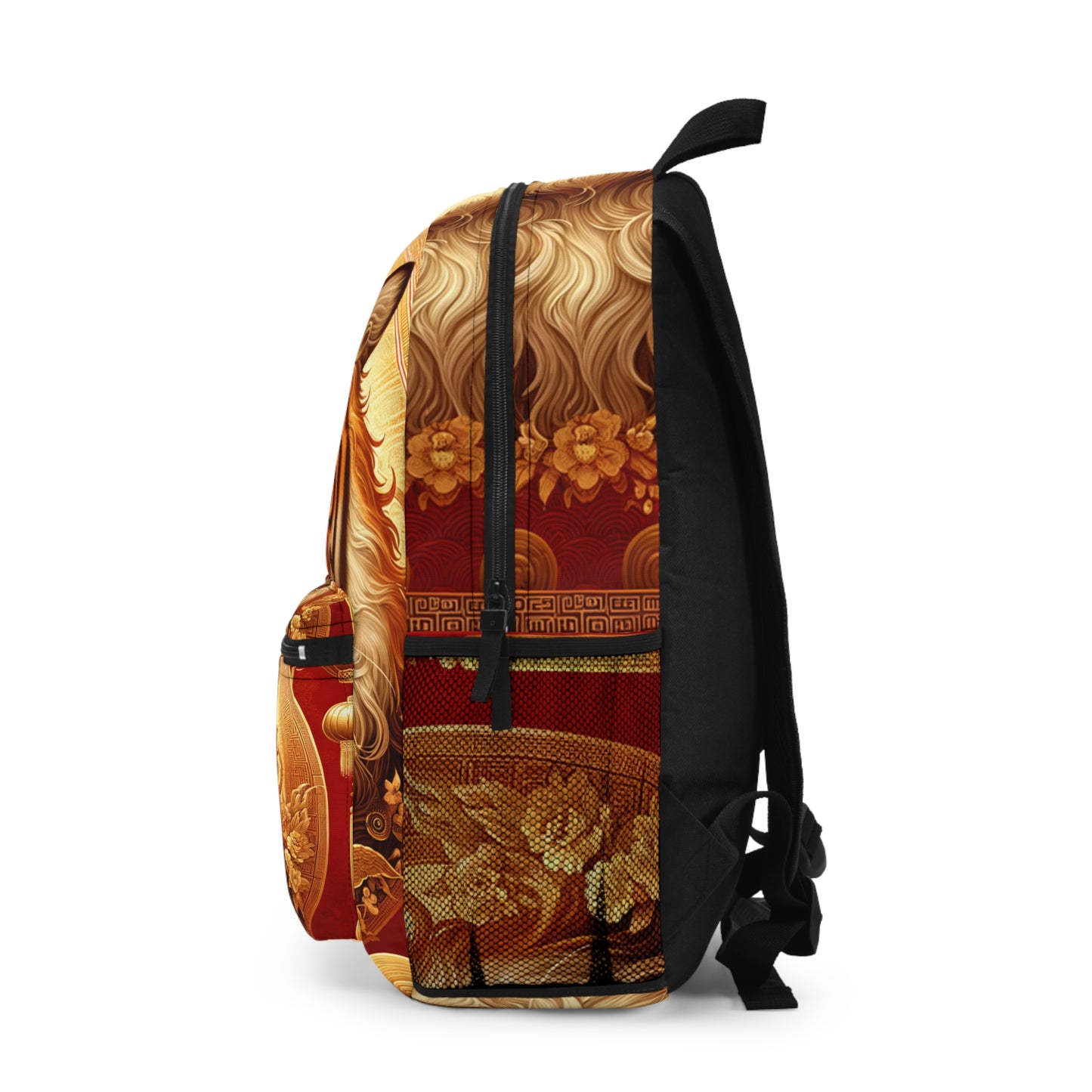 "Golden Majesty: Ascension of the Lunar Tiger" - Backpack