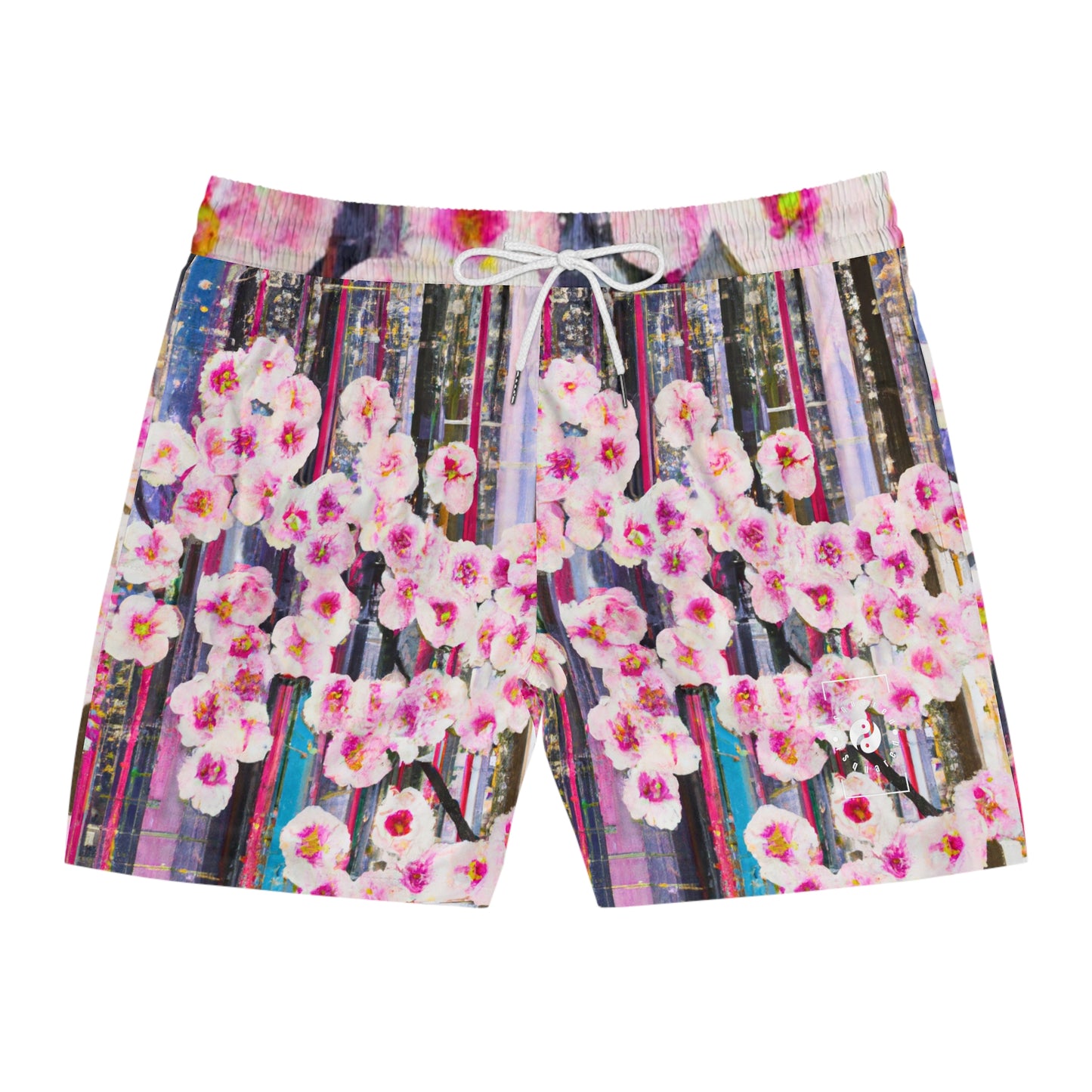 Abstract Bloom 05 - Swim Shorts (Mid-Length) for Men