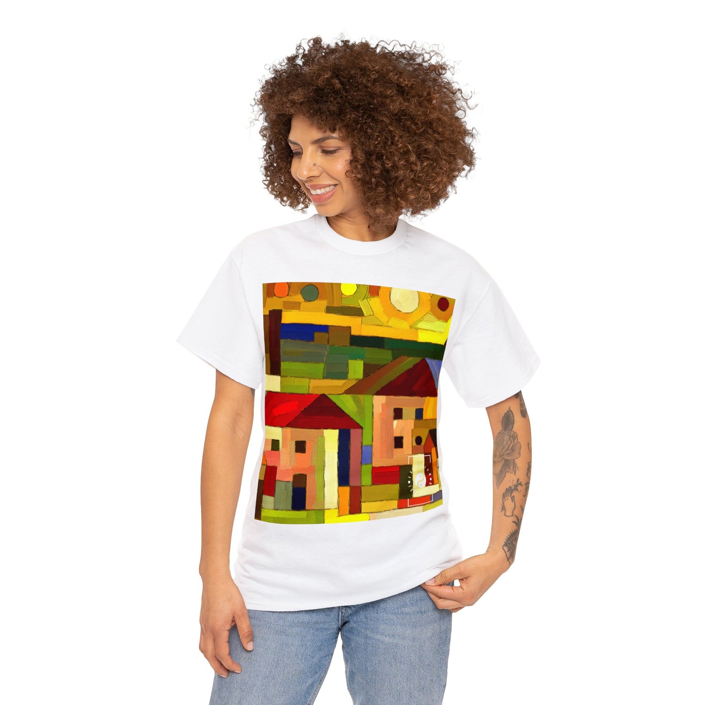 "Adobes de terre aux teintes de Hundertwasser" - Heavy T