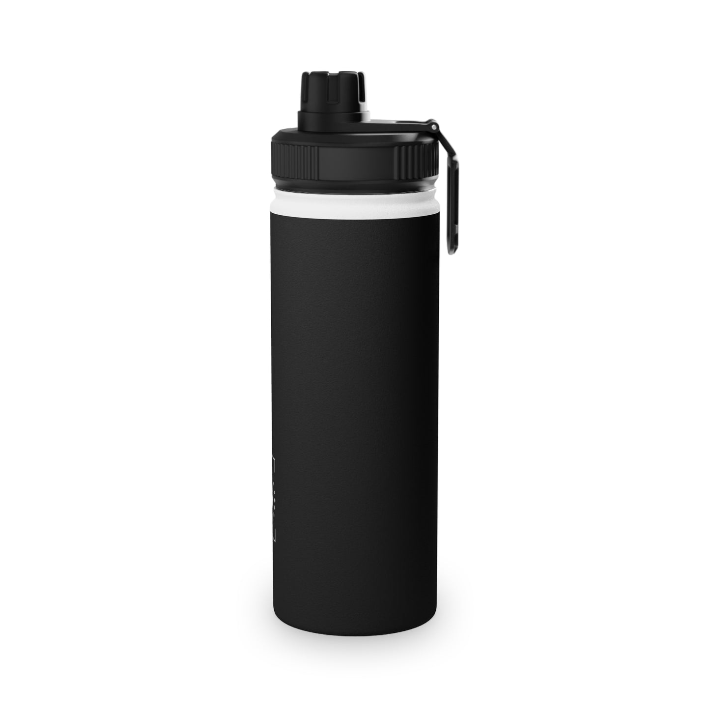 Pure Black - Sports Water Bottle