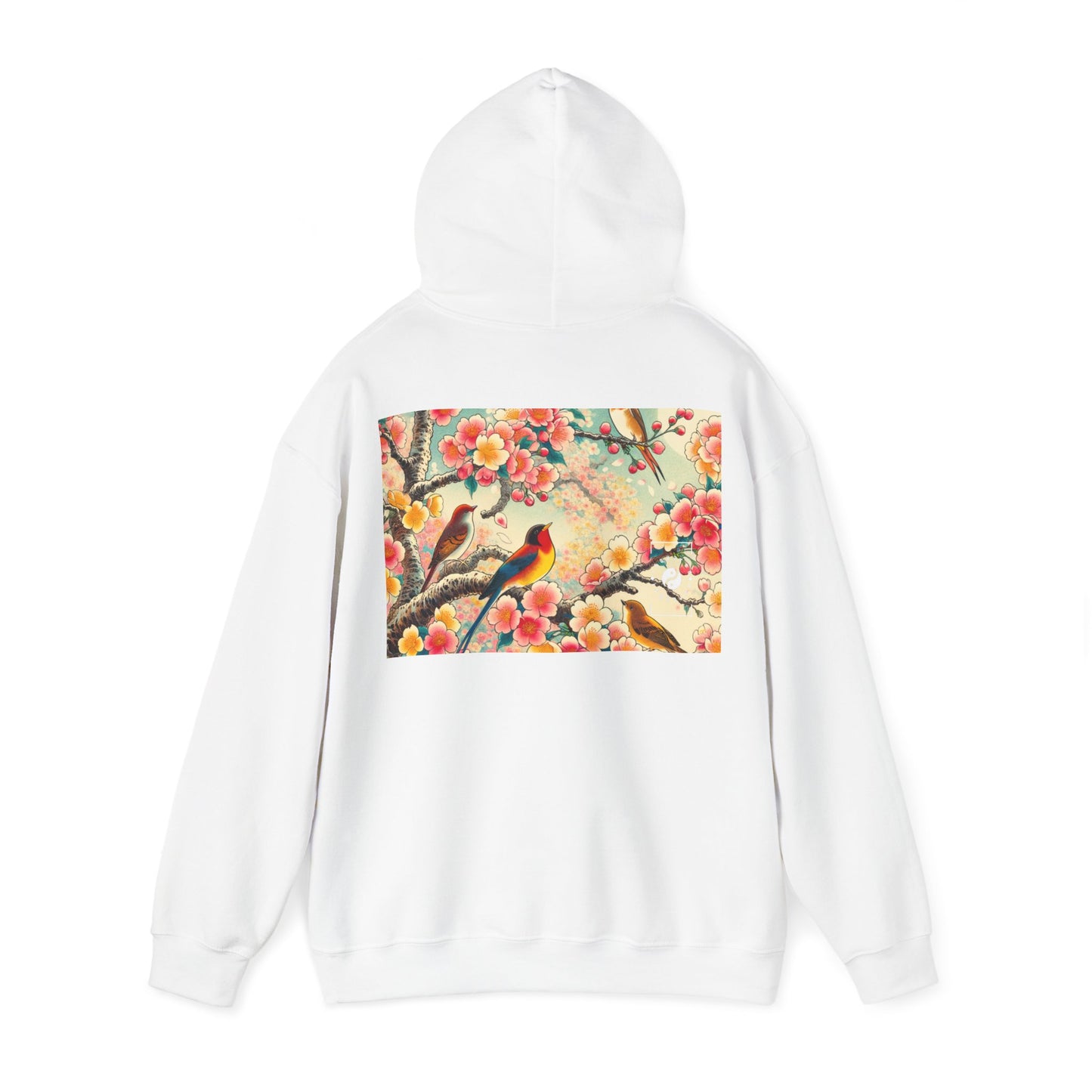 "Verdant Whispers: Sakura Chirping" - Hoodie