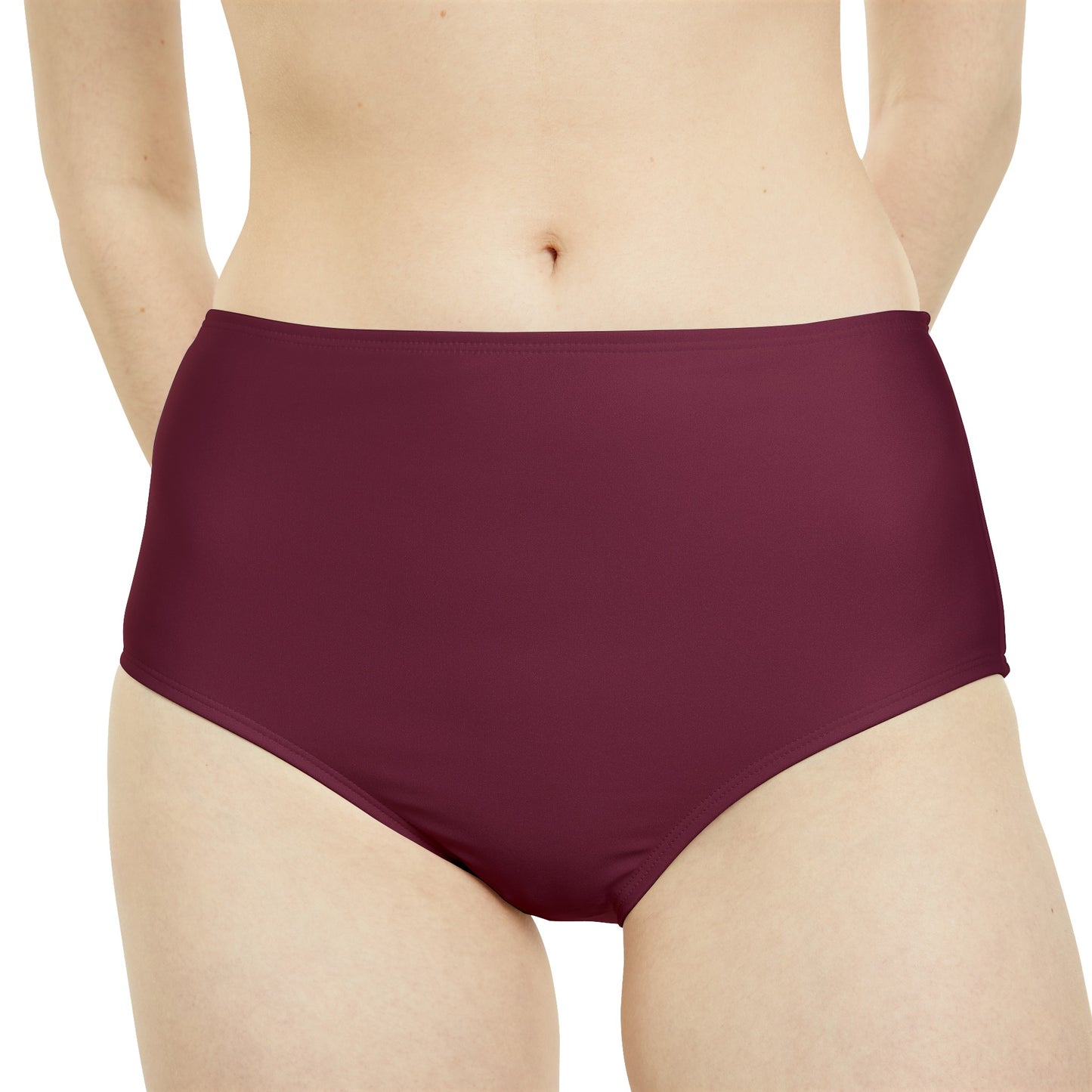 #60182D Deep Siena - High Waisted Bikini Bottom