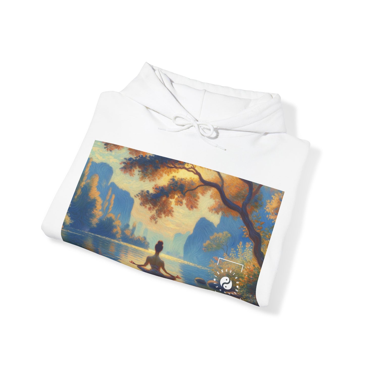 "Alignement des fleurs zen" - Sweat à capuche