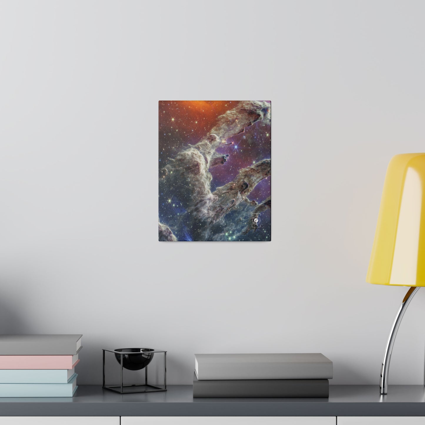 Pillars of Creation (NIRCam and MIRI Composite Image) - JWST Collection - Art Print Canvas