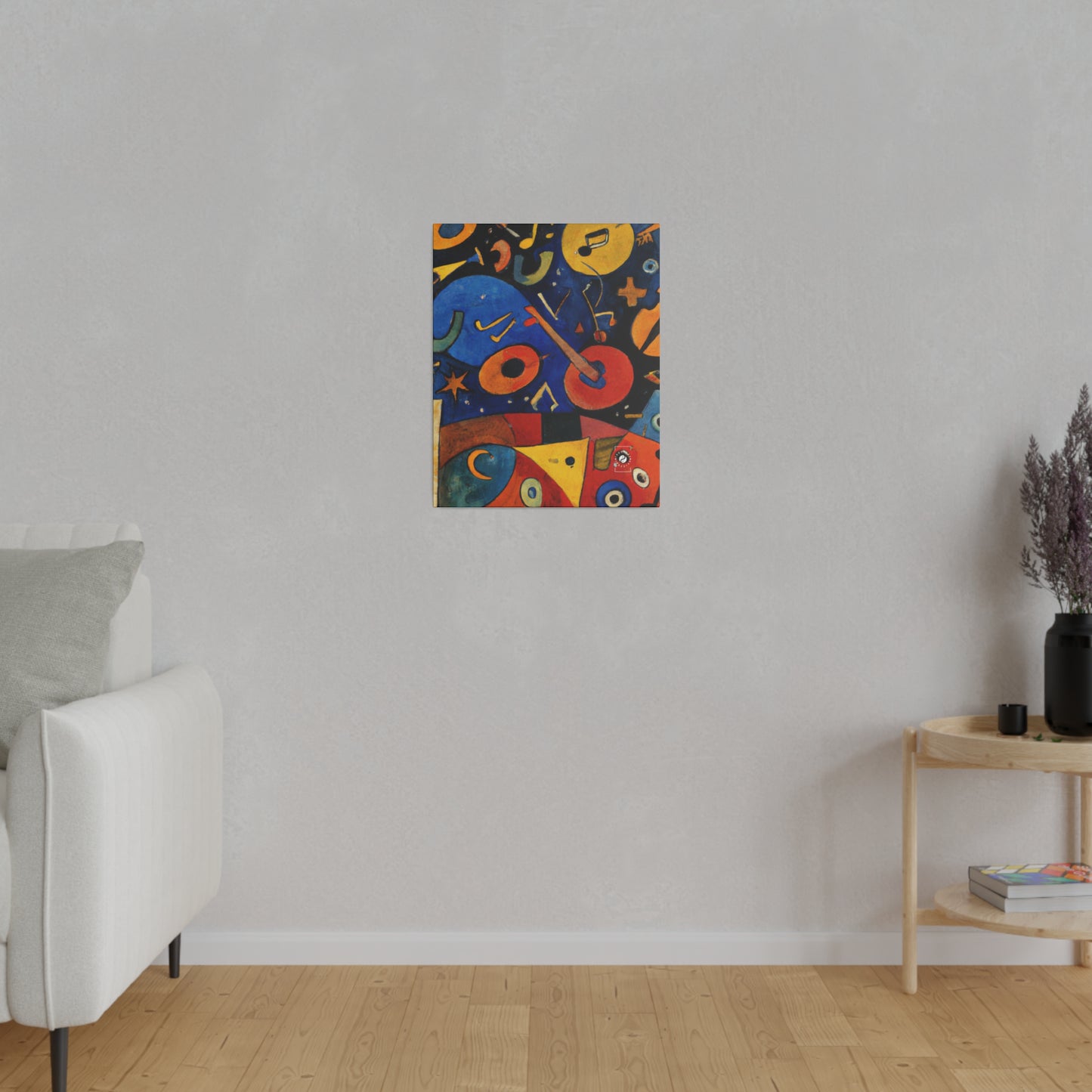 Melodic Abstractions: A Kandinskian Orchestra - Art Print Canvas