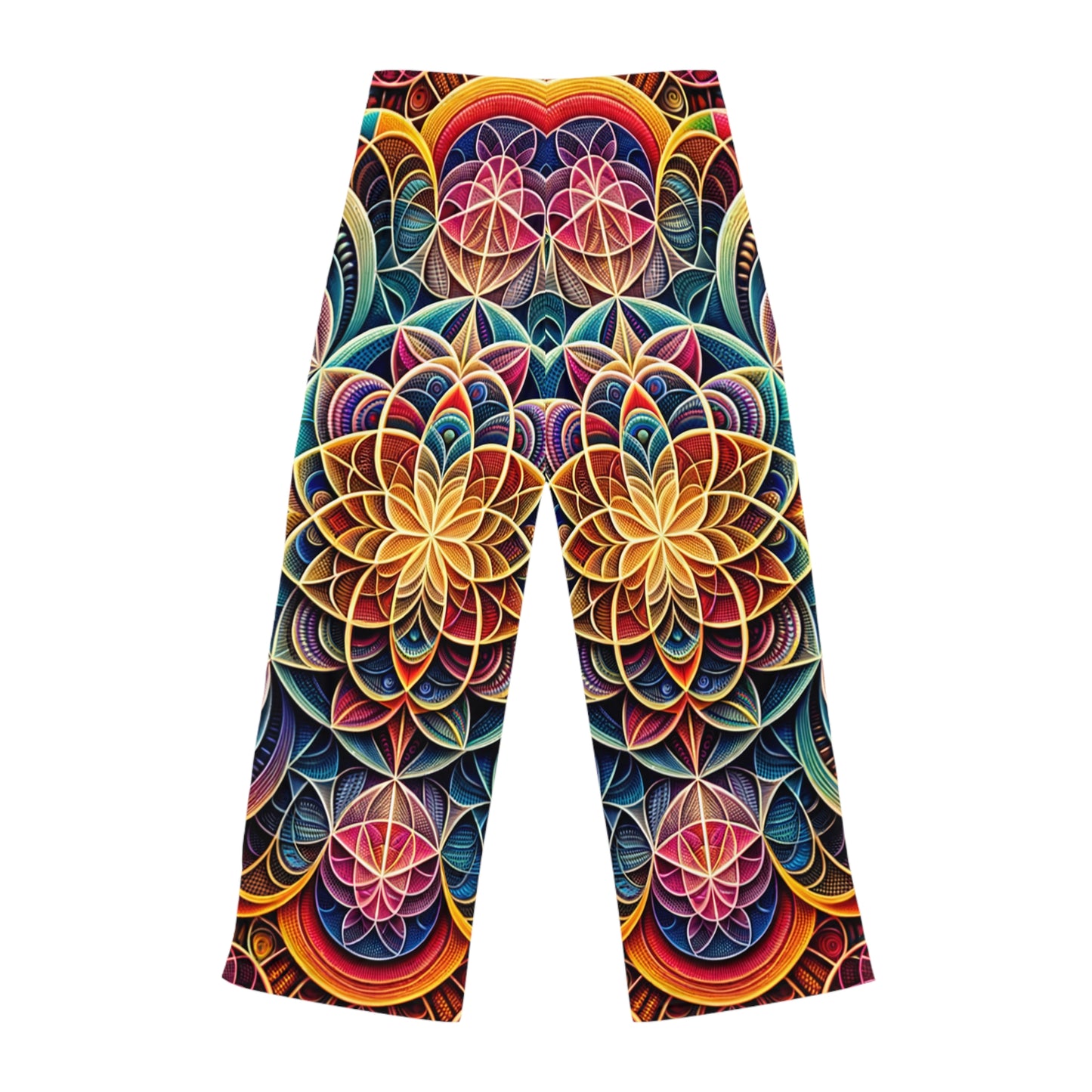 "Symétrie Sacrée : Radiance Infinie de l'Amour" - Pantalon lounge femme