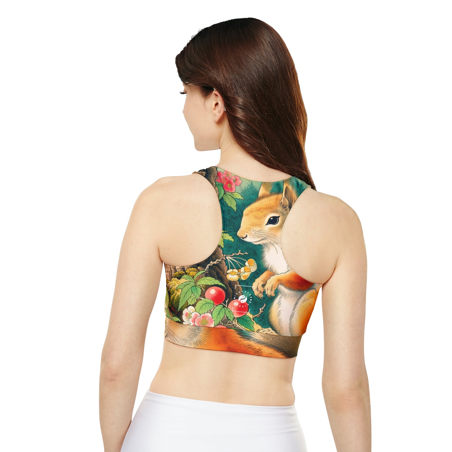 Squirrel's Serenity  - Lined & Padded Sports Bra