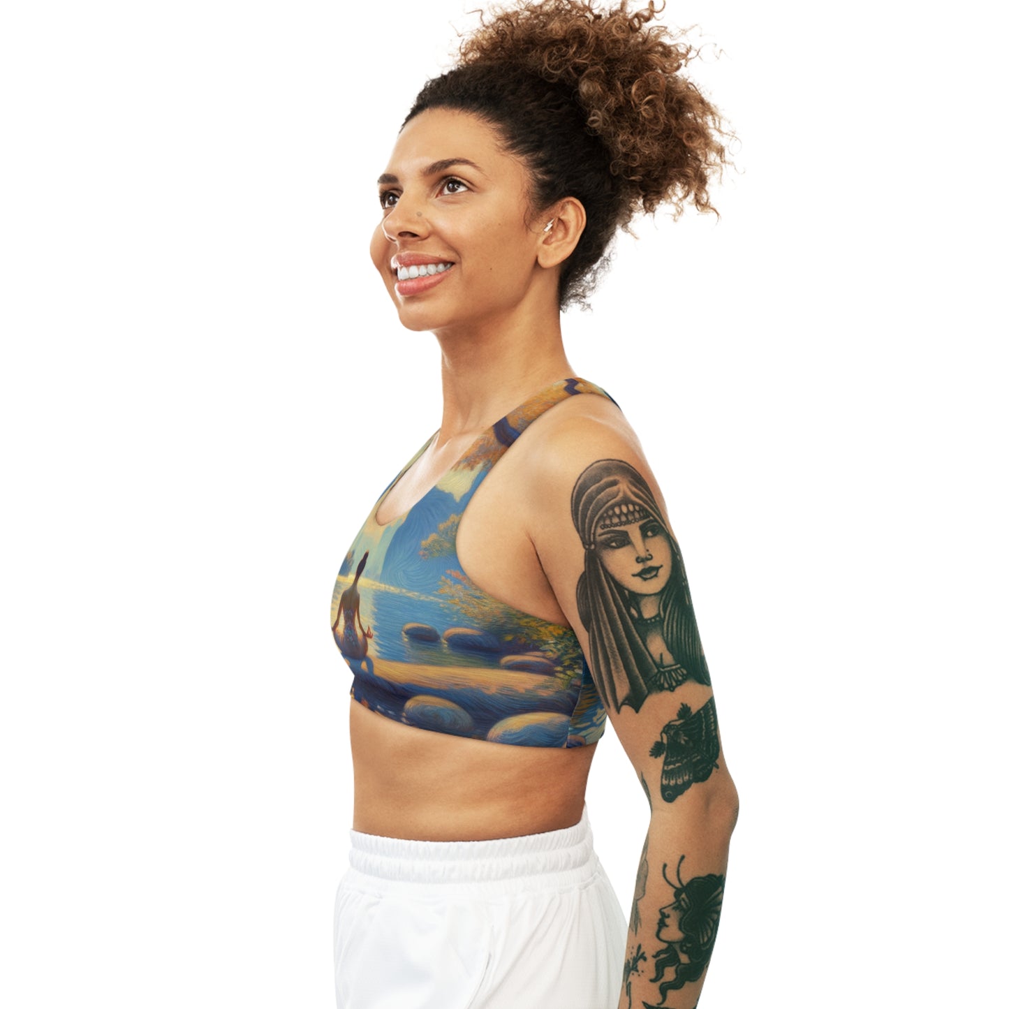 "Zen Blossom Alignment" - Seamless Sports Bra