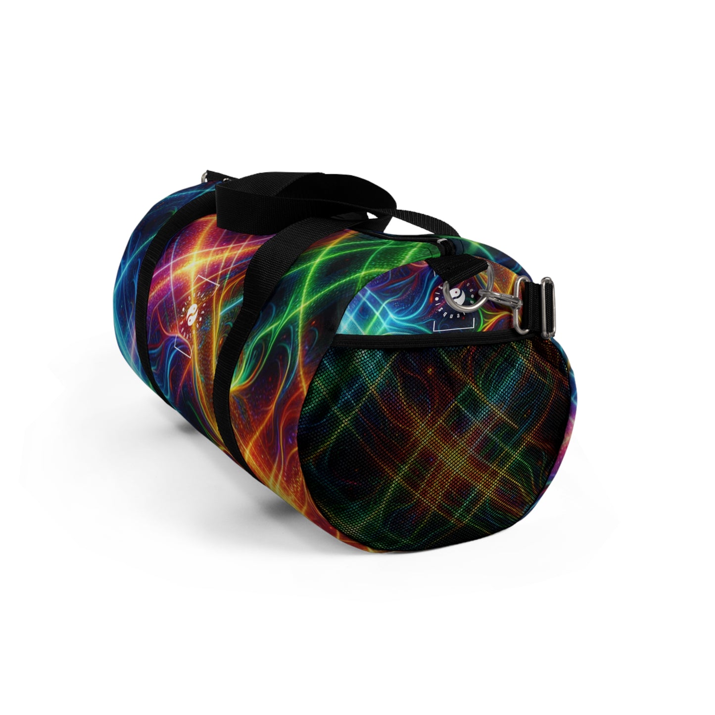 "Neon Plaid Luminosity Matrix" - Duffle Bag