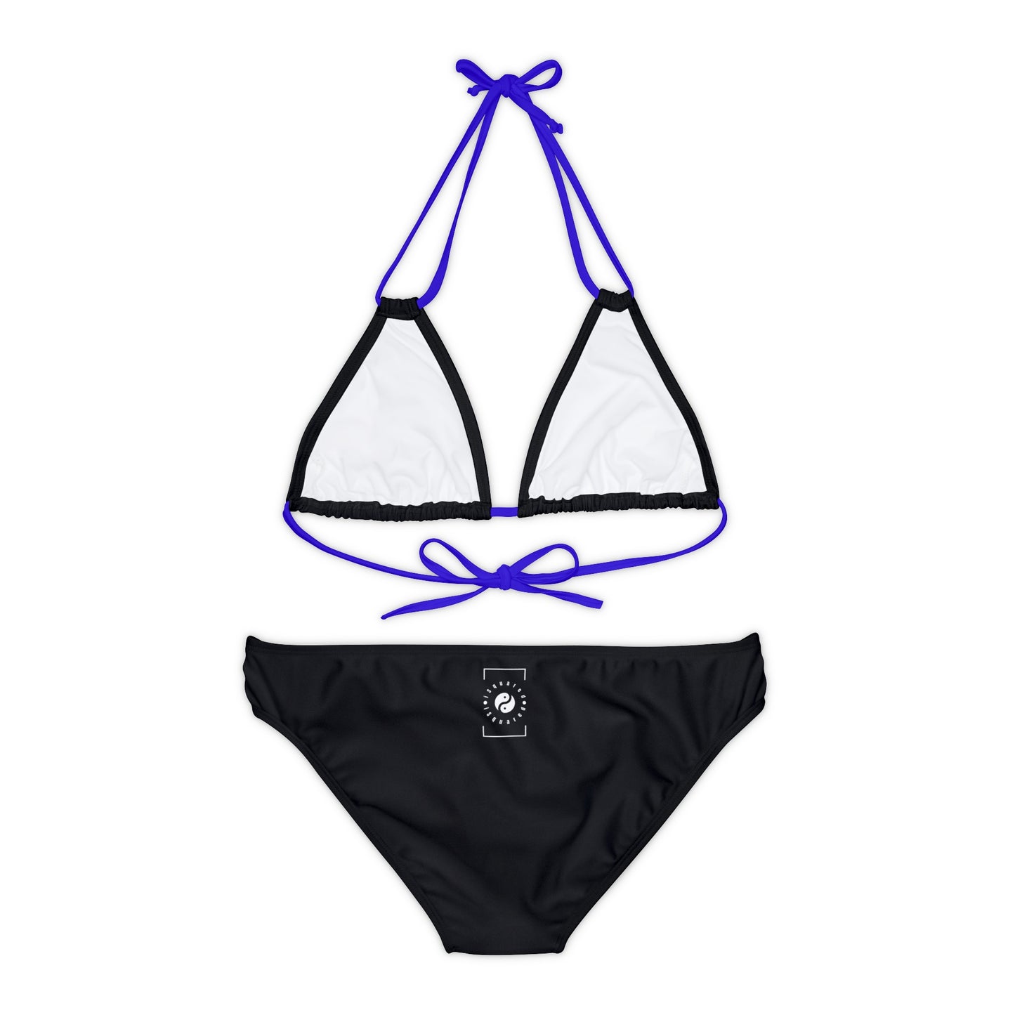 Pure Black - Ensemble bikini à lacets