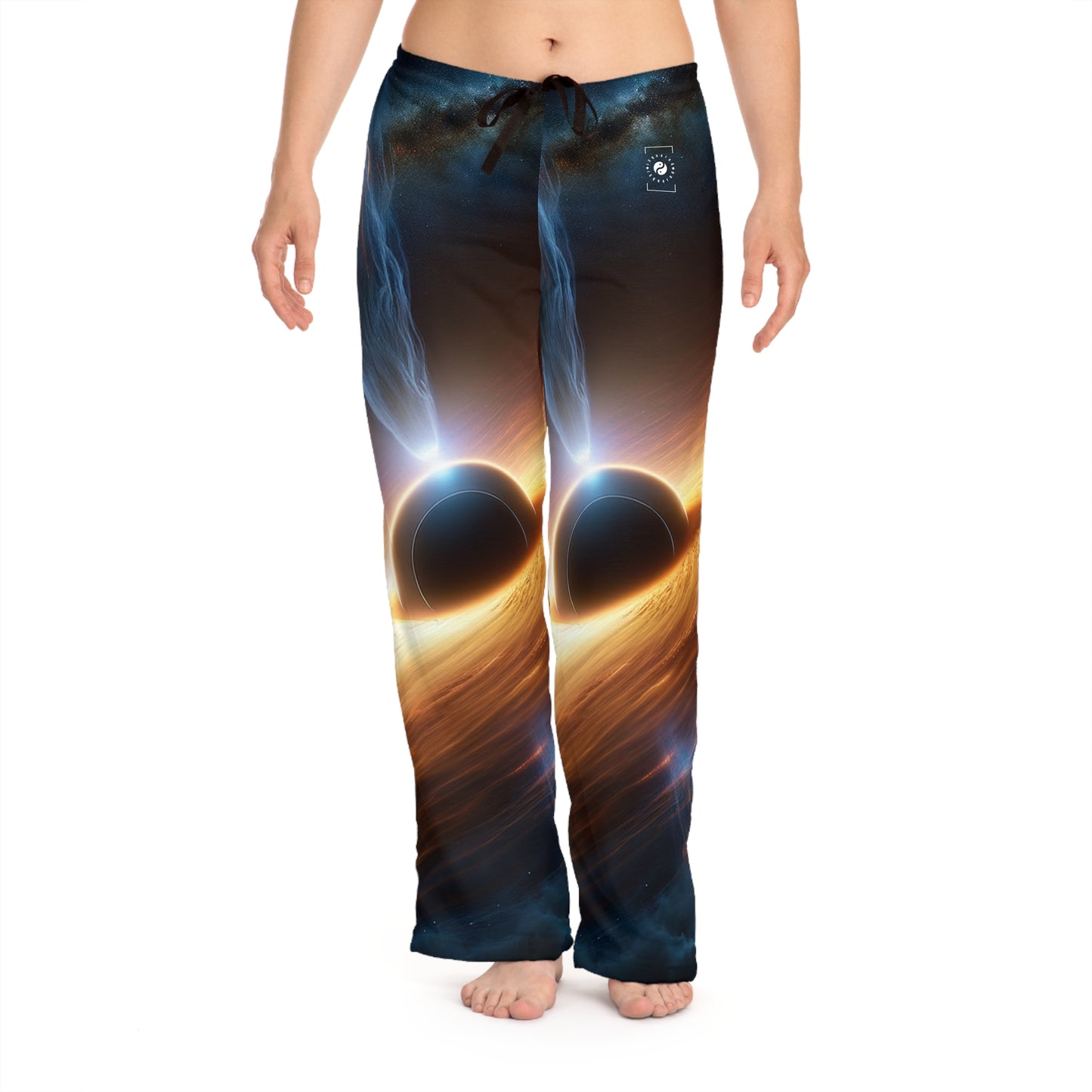 "Discs of Illumination: Black Hole Reverie" - Women lounge pants