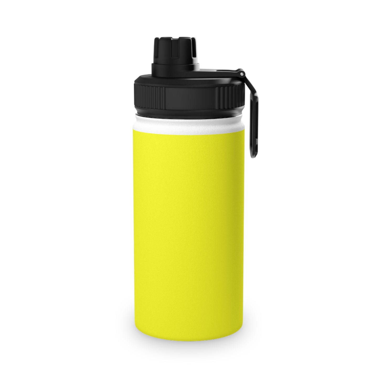 Neon Yellow FFFF00 - Sports Water Bottle