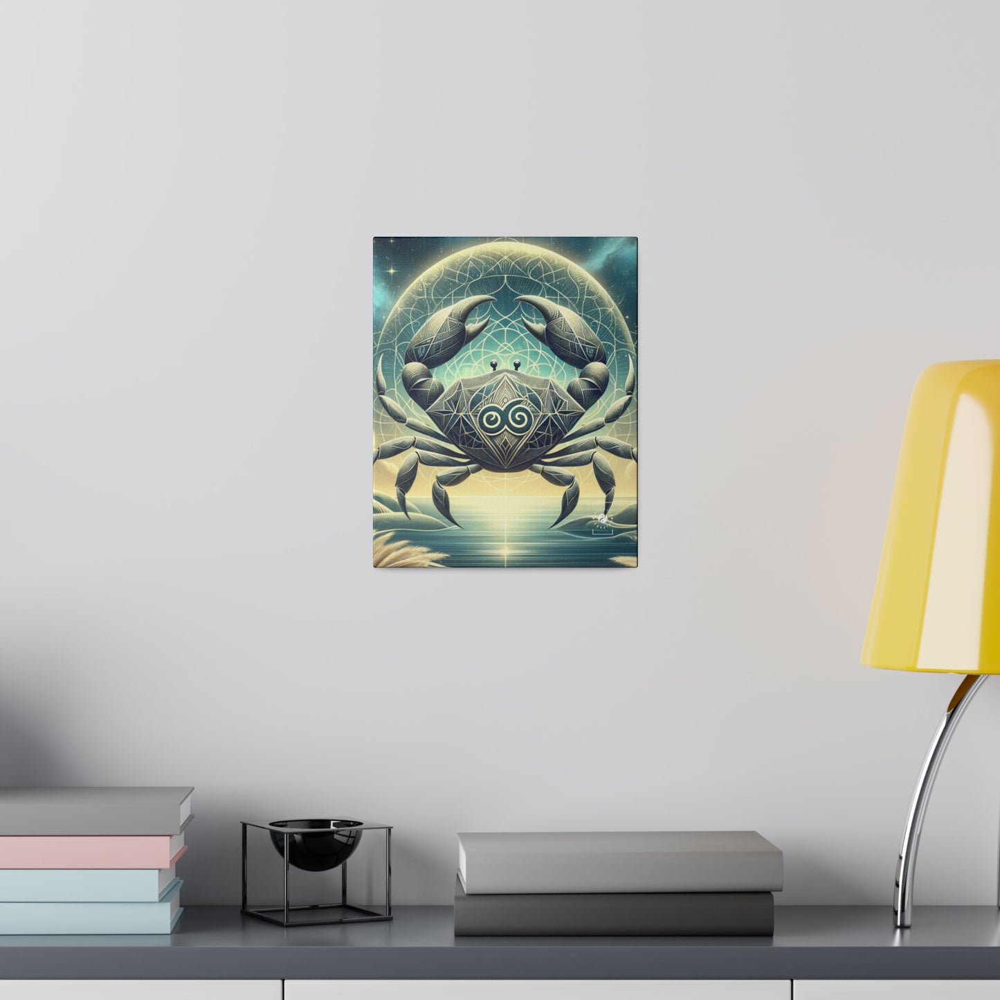 Crab Constellation Yoga - Art Print Canvas