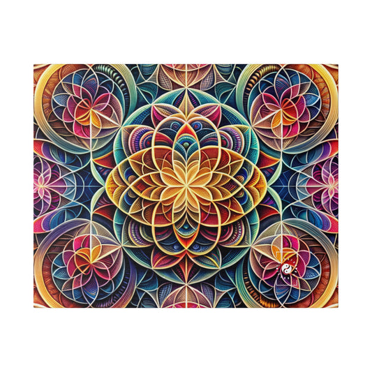 "Sacred Symmetry: Infinite Radiance of Love" - Art Print Canvas