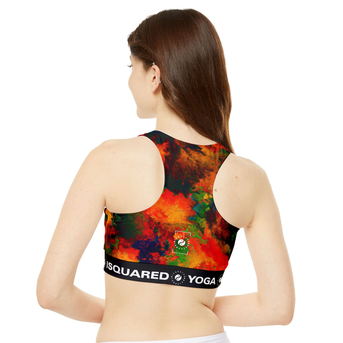 Luminous Whispers Symphony - High Neck Crop Top