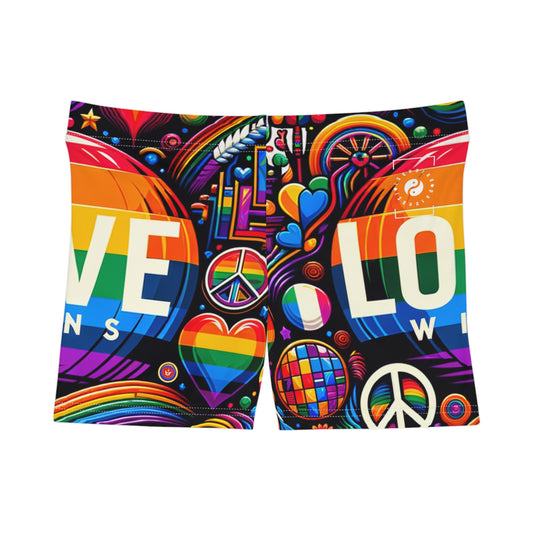 LOVE WINS - Mini short de yoga chaud