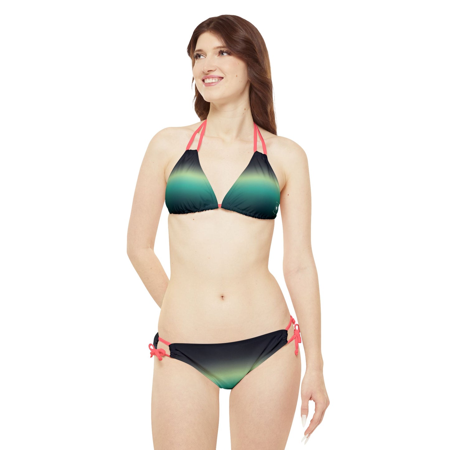 Midnight Gradients - Lace-up Bikini Set