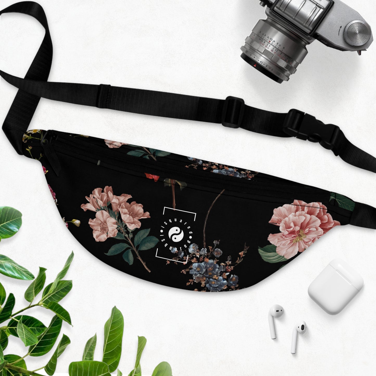 Botaniques sur noir - Fanny Pack