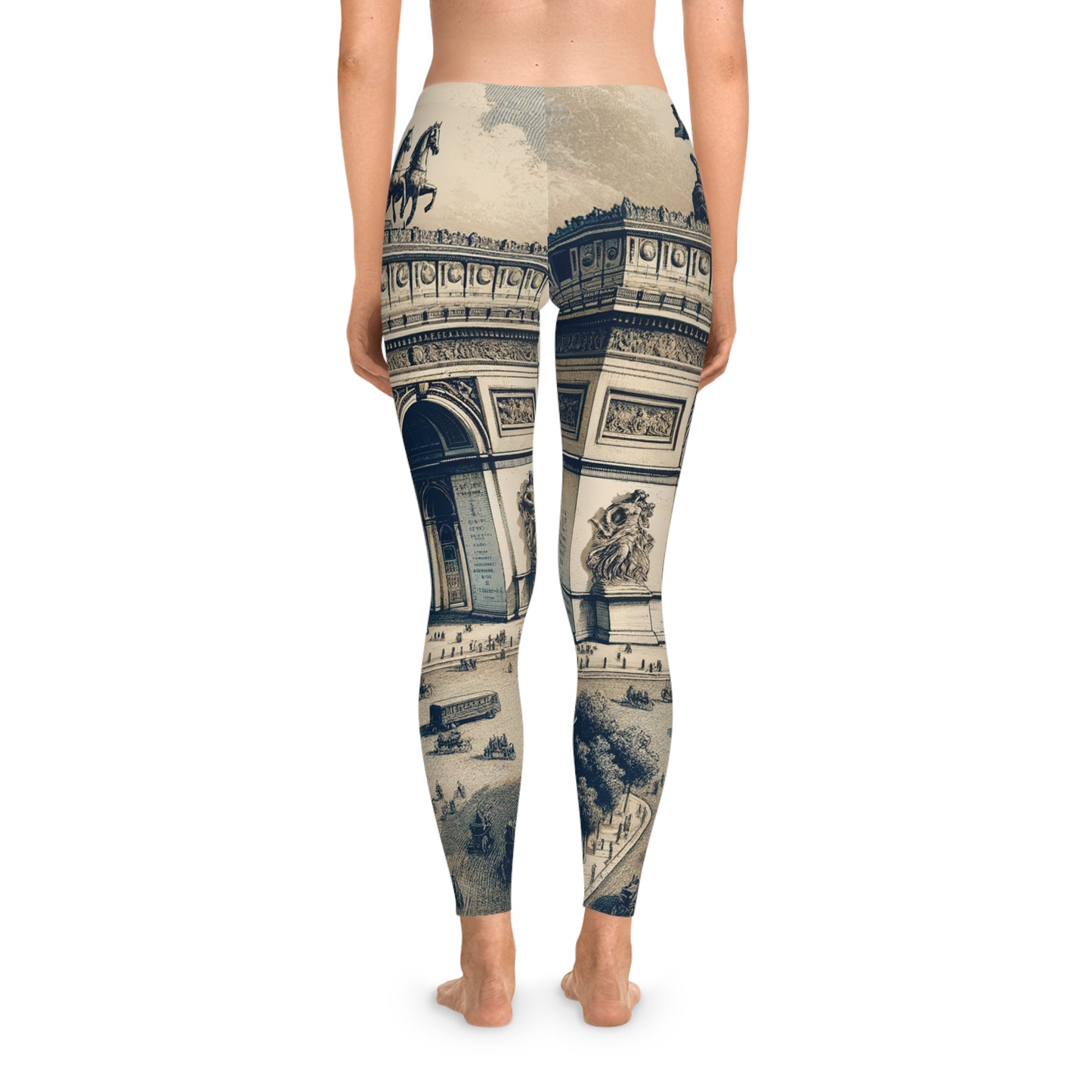 "Majesty of the Arc: A Napoleon Era Portrait" - Unisex Tights