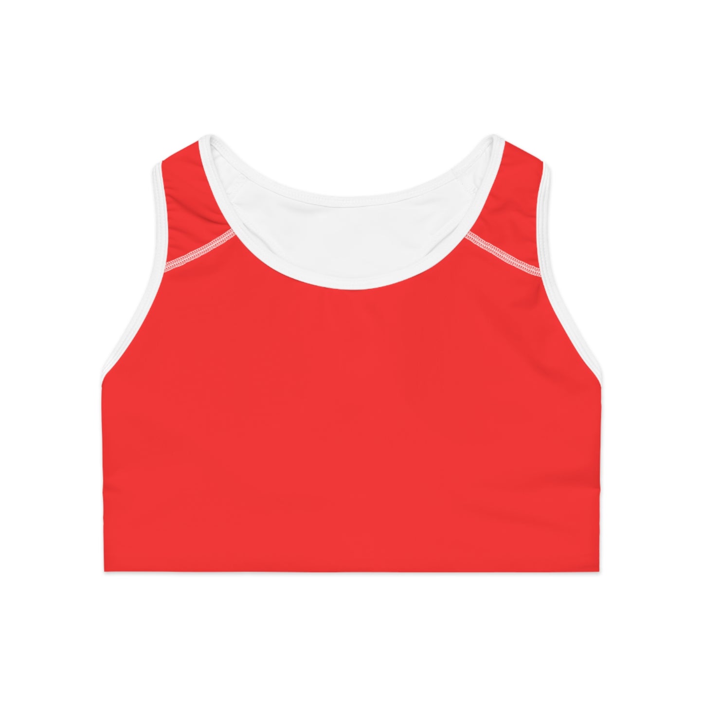 Bright Red FF3131 - High Performance Sports Bra