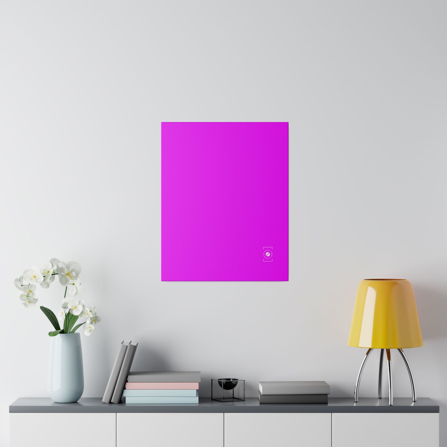 #f000ff Neon Purple - Art Print Canvas