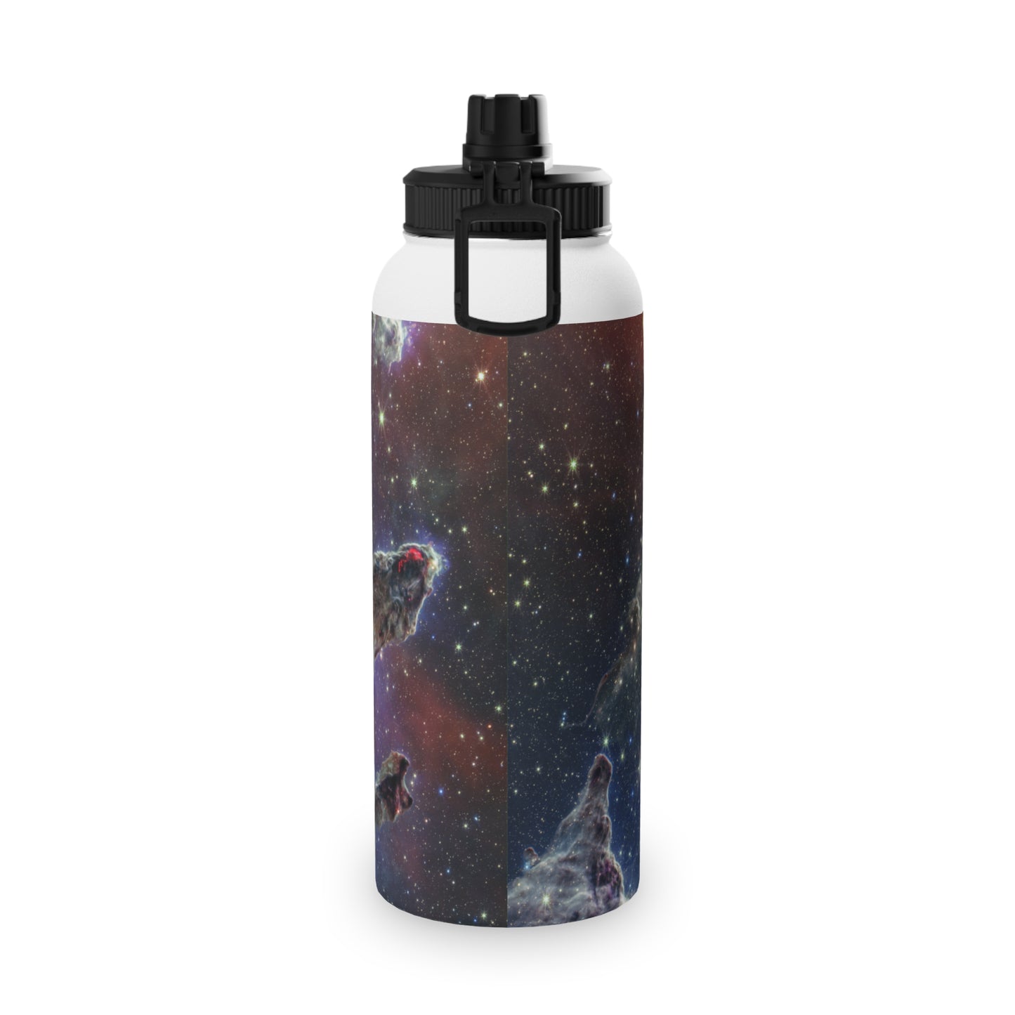 Pillars of Creation (NIRCam and MIRI Composite Image) - JWST Collection - Sports Water Bottle